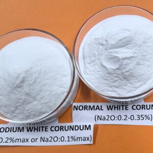 NA2O 0,2 % MAXIMALER NATRIUMGEHALT, WFA, WEISS, GESCHMOLZENE ALUMINIUMOXID, 0-1-3-5-8 MM, 325F -1-